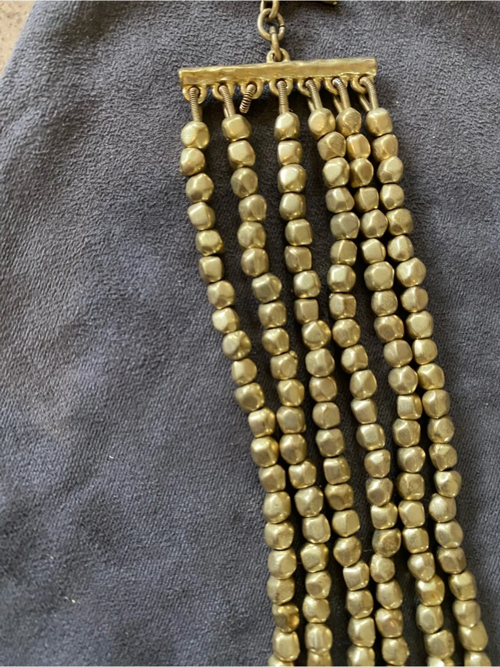 Ralph Lauren Gold-Tone Multi-Strand Beaded Bracelet - Picture 2 of 4
